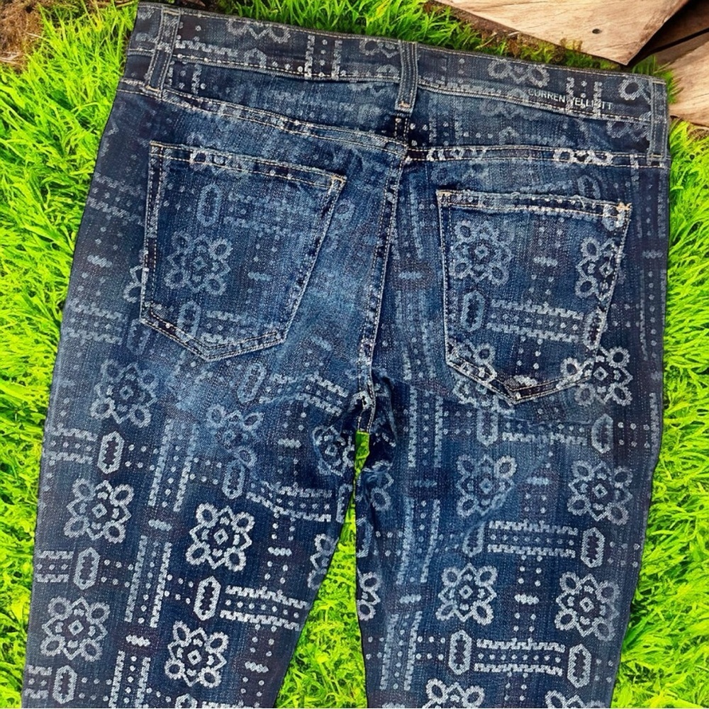 Current/Elliott ‘The Stiletto’ Skinny Leg Jeans in “Bandana” Print Size 28 - Picture 11 of 15